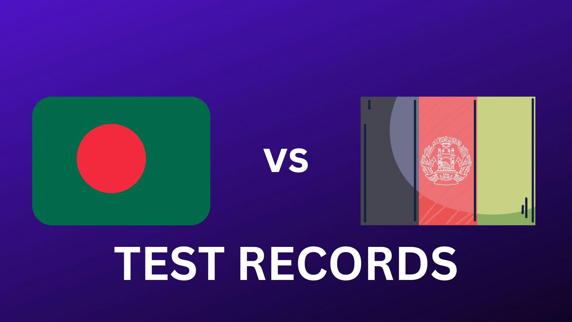 Bangladesh vs Afghanistan Test Records