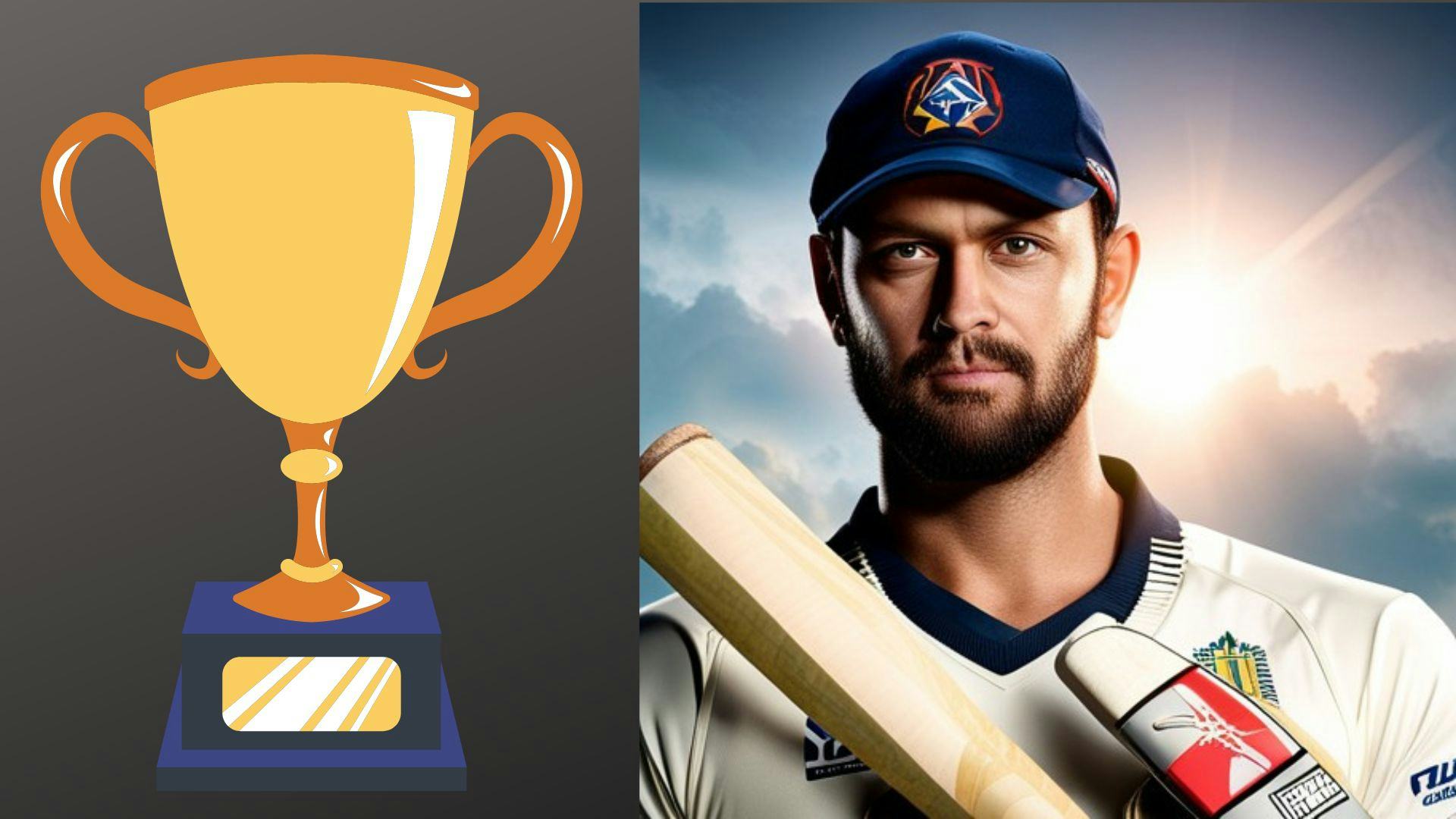 Major League Cricket Player and Trophy